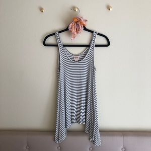 Black & White Striped Tank